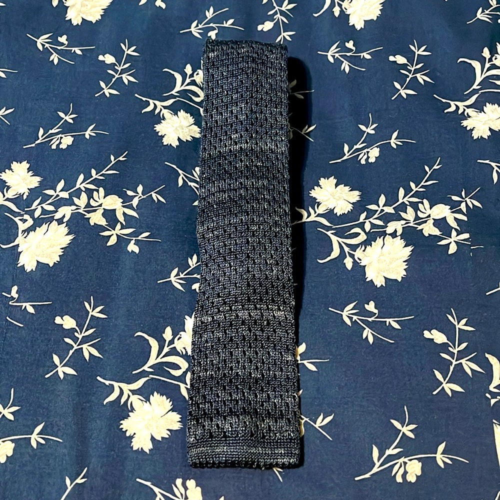 Blue Mesh Knit SUITSUPPLY Tie